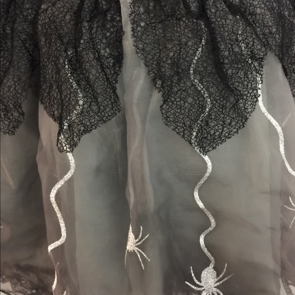 Gothic Spider  Bride Girls Costume Size M (8-10) - Picture 5 of 8